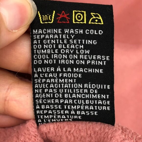 Brunette The Label  Pink Hey Babe Cropped Crewneck Sweatshirt XS/S - Picture 9 of 12